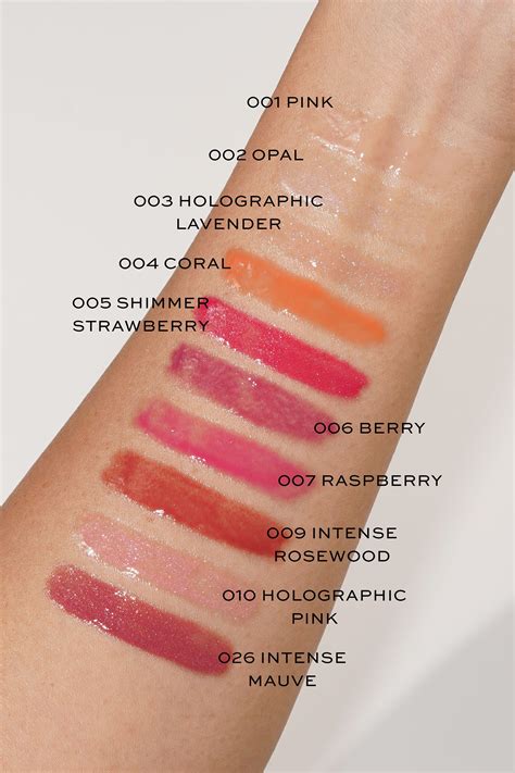 Dior Lip Oil shades